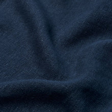 Load image into Gallery viewer, Schumacher Jumi Stonewashed Linen Fabric 84910 Navy