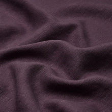 Load image into Gallery viewer, Schumacher Jumi Stonewashed Linen Fabric 84911 Aubergine