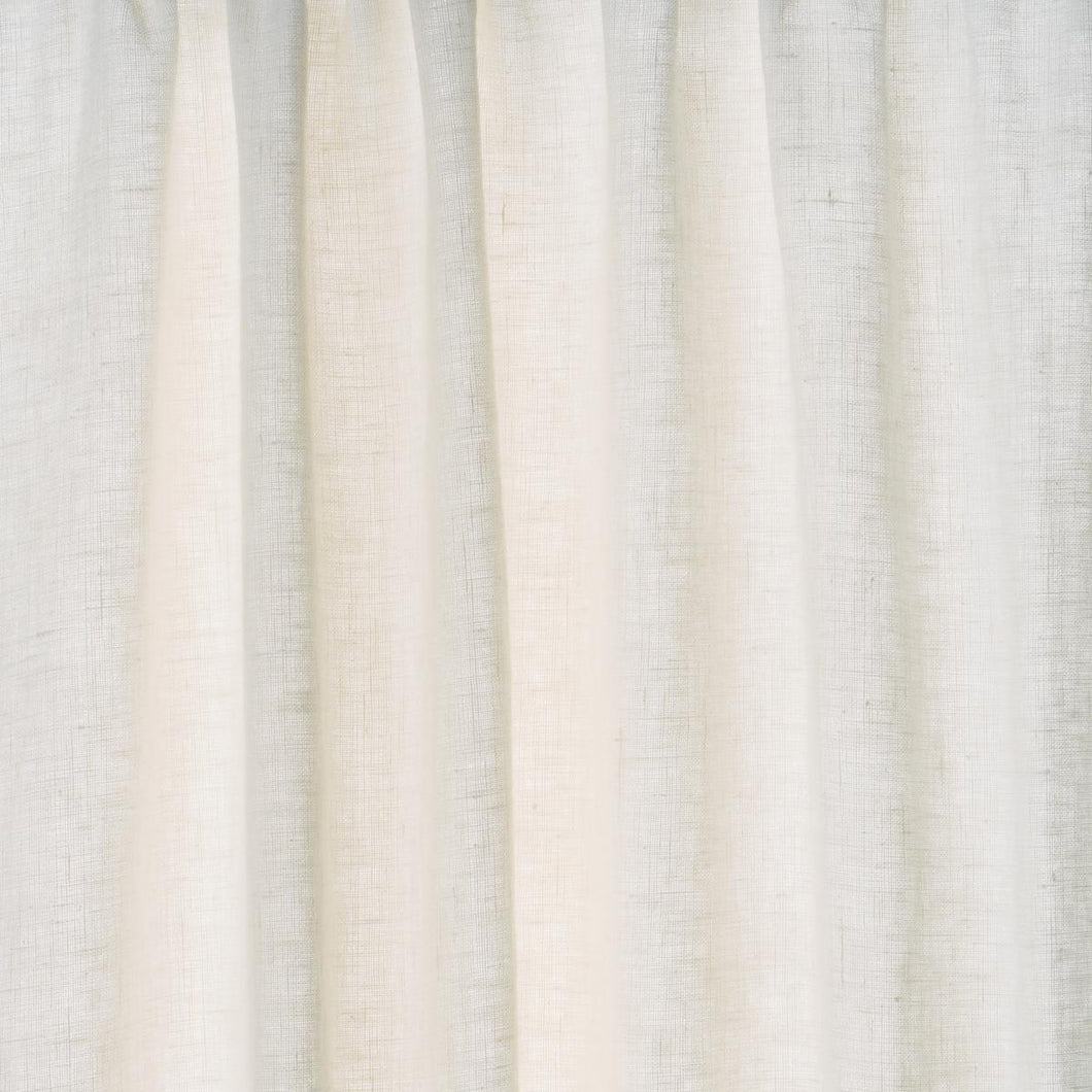 Schumacher Leslie Stonewashed Sheer Fabric 84931 / Ivory