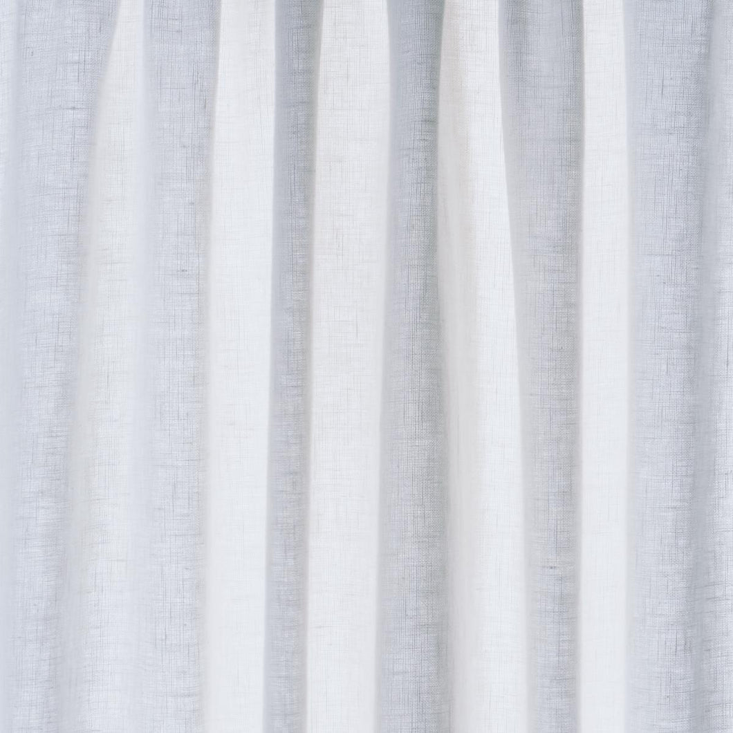 Schumacher Leslie Stonewashed Sheer Fabric 84932 / White
