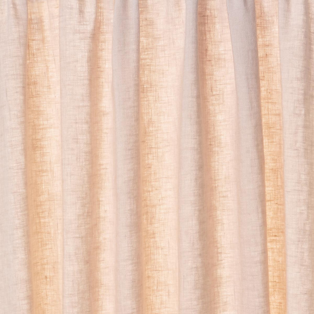 Schumacher Leslie Stonewashed Sheer Fabric 84934 / Blush