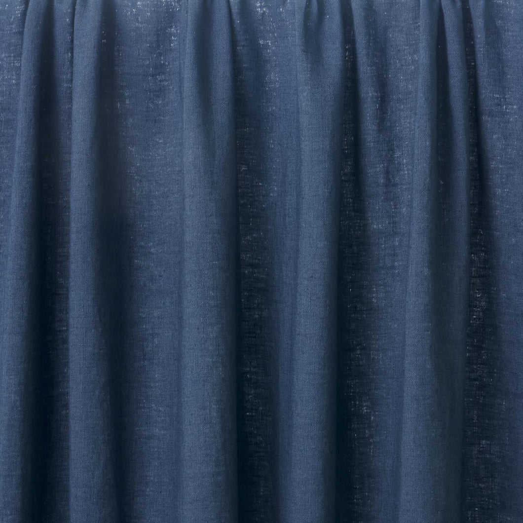 Schumacher Leslie Stonewashed Sheer Fabric 84938 / Navy