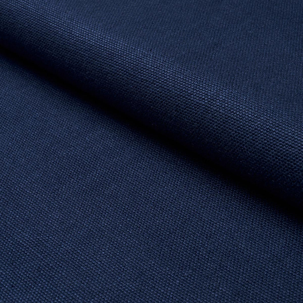 Schumacher Franc Linen Fabric 84947 / Navy