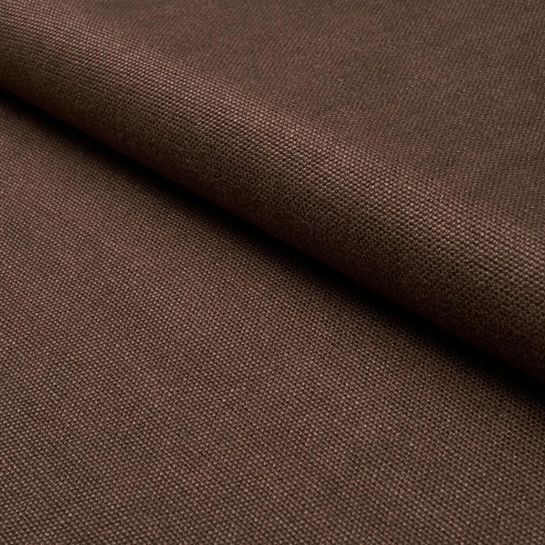 Schumacher Franc Linen Fabric 84948 / Chocolate