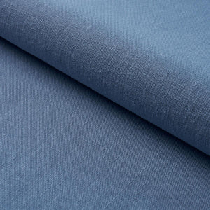 Schumacher Kai Linen Fabric 84955 / Cadet