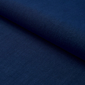 Schumacher Kai Linen Fabric 84956 / Navy