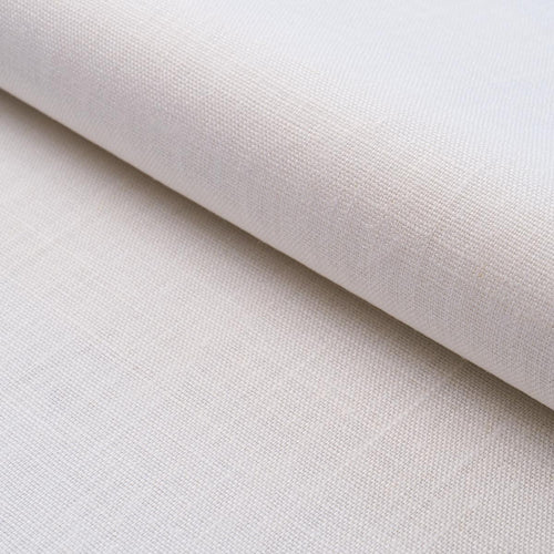 Schumacher Leo Glazed Linen Fabric 84960 / Ivory