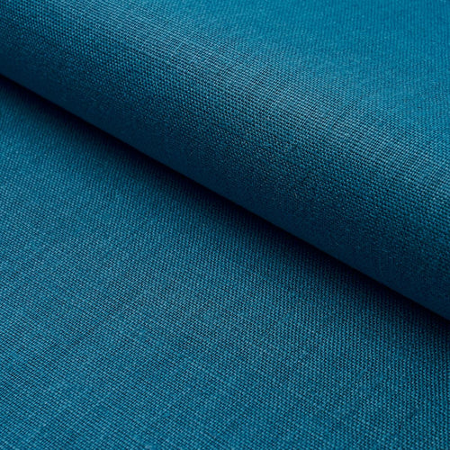 Schumacher Leo Glazed Linen Fabric 84963 / Peacock
