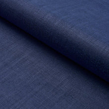 Load image into Gallery viewer, Schumacher Leo Glazed Linen Fabric 84964 / Navy