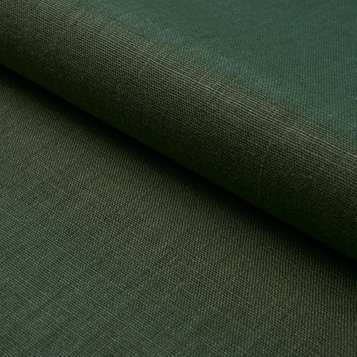 Schumacher Leo Glazed Linen Fabric 84966 / Boxwood