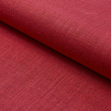 Load image into Gallery viewer, Schumacher Leo Glazed Linen Fabric 84967 / Red