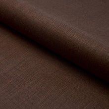 Load image into Gallery viewer, Schumacher Leo Glazed Linen Fabric 84968 / Chocolate