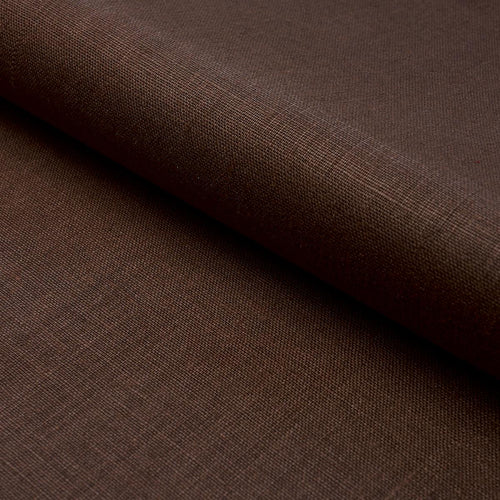 Schumacher Leo Glazed Linen Fabric 84968 / Chocolate
