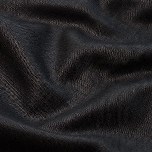 Schumacher Leo Glazed Linen Fabric 84969 / Black