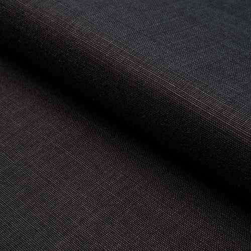 Schumacher Leo Glazed Linen Fabric 84969 / Black