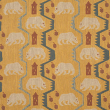 Load image into Gallery viewer, Schumacher Bear Brigade Fabric 84980 / Ochre