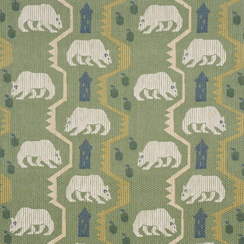 Schumacher Bear Brigade Fabric 84981 / Forest