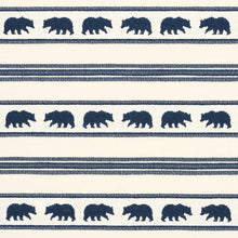 Load image into Gallery viewer, Schumacher Koda Stripe Fabric 84990 / Indigo