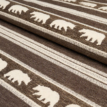 Load image into Gallery viewer, Schumacher Koda Stripe Fabric 84991 / Coffee