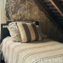 Load image into Gallery viewer, Schumacher Hemlock Stripe Fabric 85042 / Graphite