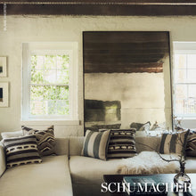 Load image into Gallery viewer, Schumacher Hemlock Stripe Fabric 85042 / Graphite