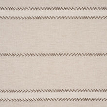 Load image into Gallery viewer, Schumacher Plains Stripe Casement Fabric 85050 / Flax