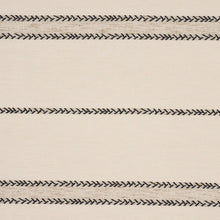 Load image into Gallery viewer, Schumacher Plains Stripe Casement Fabric 85051 / Graphite