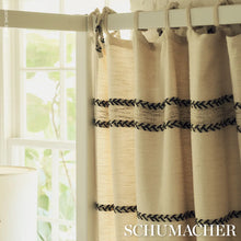 Load image into Gallery viewer, Schumacher Plains Stripe Casement Fabric 85051 / Graphite