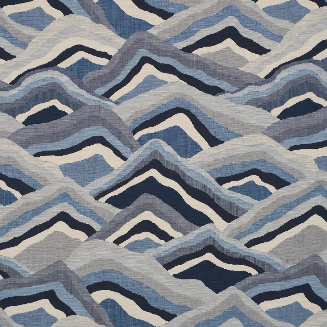 Schumacher Avala Hills Fabric 85062 / Ocean