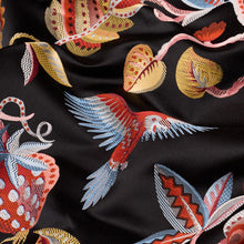 Load image into Gallery viewer, Schumacher Birds Of Paradise Woven Fabric 85110 / Noir
