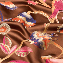 Load image into Gallery viewer, Schumacher Birds Of Paradise Woven Fabric 85111 / Chestnut