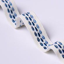 Load image into Gallery viewer, Schumacher Portola Tape Narrow Indoor/Outdoor Trim 85183 / Blue
