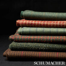 Load image into Gallery viewer, Schumacher Boyd Wool Pinstripe Fabric 85282 Oat