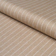 Load image into Gallery viewer, Schumacher Boyd Wool Pinstripe Fabric 85282 Oat