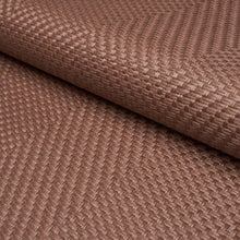 Load image into Gallery viewer, Schumacher Weaved Basketry Fabric 85311 / Chocolate
