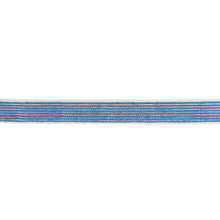 Load image into Gallery viewer, Schumacher Stripe &amp; Dot Hand Block Trim 85421 / Blue
