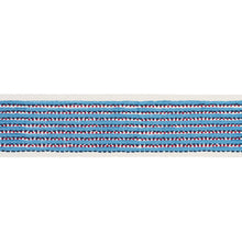 Load image into Gallery viewer, Schumacher Stripe &amp; Dot Hand Block Trim 85421 / Blue