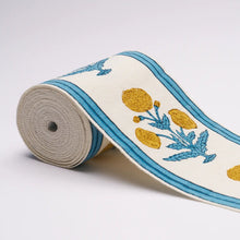 Load image into Gallery viewer, Schumacher Poppy Hand Block Trim 85440 / Blue