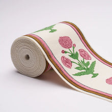 Load image into Gallery viewer, Schumacher Poppy Hand Block Trim 85441 / Pink