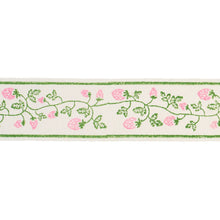 Load image into Gallery viewer, Schumacher Strawberry Trail Hand Block Trim 85461 / Green