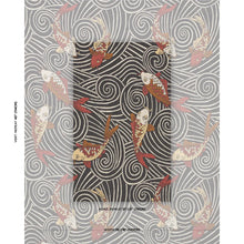 Load image into Gallery viewer, Schumacher Koi Fish Fabric 85590 Midnight