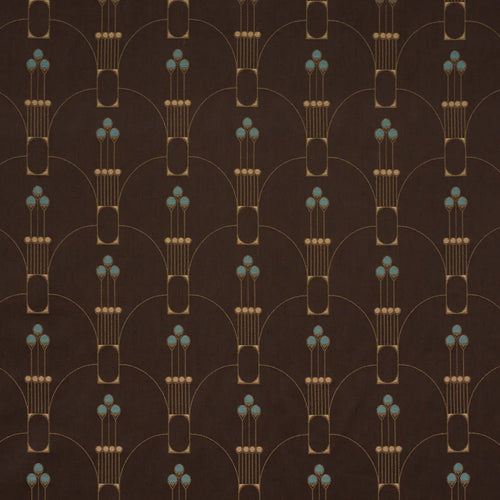 Schumacher Swanson Scallop Fabric 85602 / Carbon