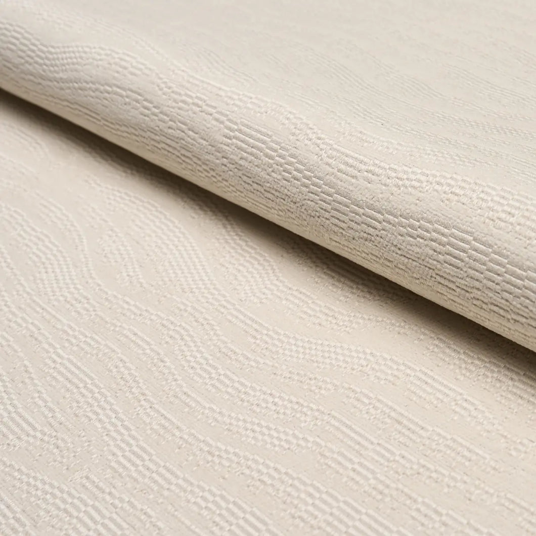 Schumacher Ridgeline Fabric 85611 /  Pearl