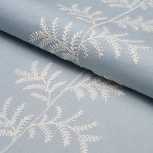 Load image into Gallery viewer, Schumacher Eloise Embroidery Fabric 85632 / Sky
