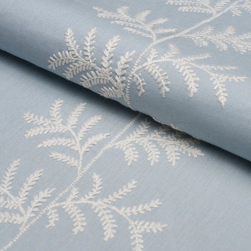 Schumacher Eloise Embroidery Fabric 85632 / Sky