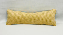 Load image into Gallery viewer, 10” X 30” Schumacher Jokhang Tiger Velvet Peacock &amp; Olive Lumbar Pillow