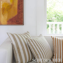 Load image into Gallery viewer, Schumacher Hanson Indoor/Outdoor Stripe Narrow Fabric 85816 Marigold