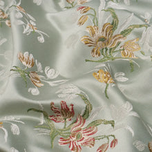 Load image into Gallery viewer, Schumacher Spitalfields Bouquet Fabric 85821 / Robin&#39;s Egg