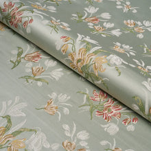 Load image into Gallery viewer, Schumacher Spitalfields Bouquet Fabric 85821 / Robin&#39;s Egg