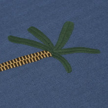 Load image into Gallery viewer, Schumacher Tropical Trees Fabric 85852 / Blue